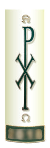 Green Chi-Rho Wax Relief
