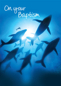 On Your Baptism - Whales (Adult)  -  Standard CardOn Your Baptism - Whales (Adult)  -  Standard Card