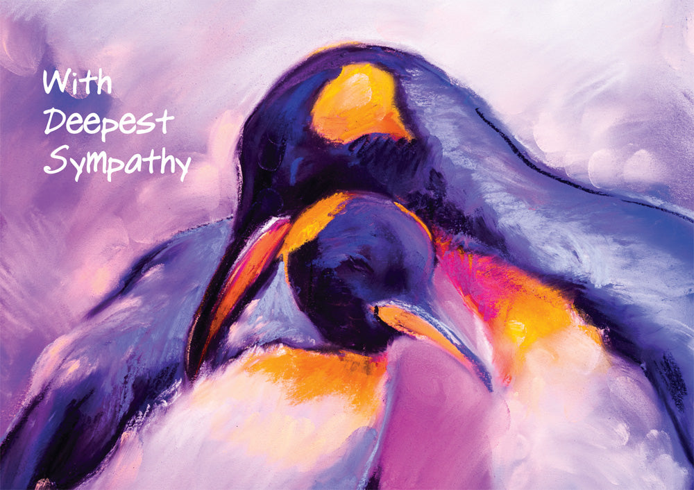 With Deepest Sympathy - Penguins -  Standard CardWith Deepest Sympathy - Penguins -  Standard Card
