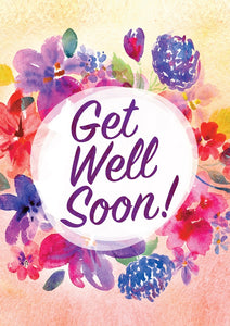 Get Well Soon - Flowers Std Card Textured (6 Pack)Get Well Soon - Flowers Std Card Textured (6 Pack)