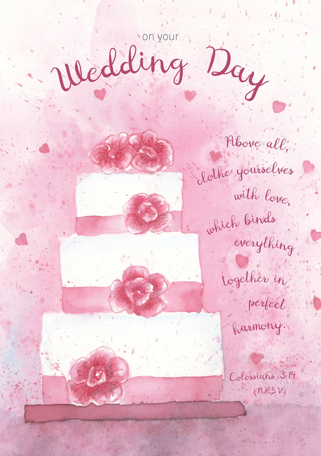 On Your Wedding Day  - Cake Std Card Textured (6 Pack)On Your Wedding Day  - Cake Std Card Textured (6 Pack)