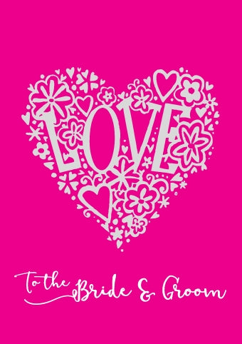 To The Bride And Groom - Wedding Foil Textured StdTo The Bride And Groom - Wedding Foil Textured Std