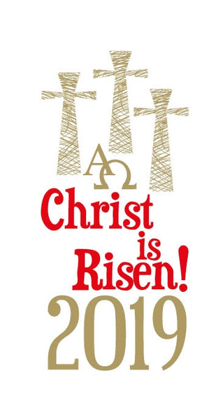 Candle Transfer - Christ Is Risen  Three Crosses 2019Candle Transfer - Christ Is Risen  Three Crosses 2019