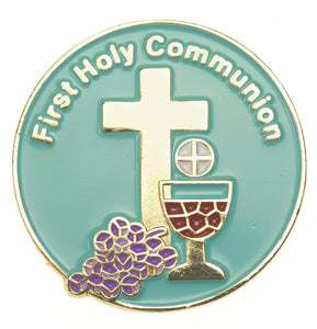 First Holy Communion Pin 1 1/4"   (B-114)First Holy Communion Pin 1 1/4"   (B-114)