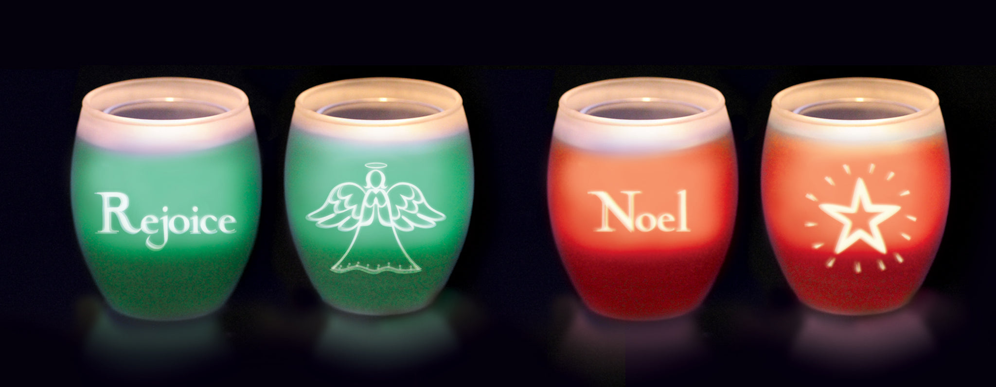 Christmas Messages Of Light Candle Holder  (Noel)Christmas Messages Of Light Candle Holder  (Noel)