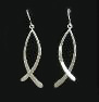 Silver Ichthus Earrings (R4965)Silver Ichthus Earrings (R4965)