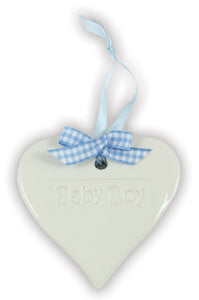 Baby Boy Ceramic HeartBaby Boy Ceramic Heart