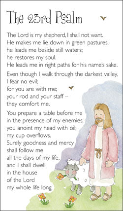 Prayer Card - The 23Rd PsalmPrayer Card - The 23Rd Psalm