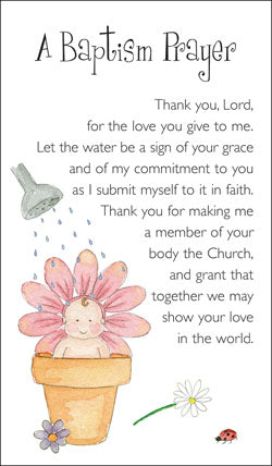 Prayer Card - A Baptism PrayerPrayer Card - A Baptism Prayer