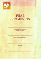 First Communion Certificate - Wheat & Wine