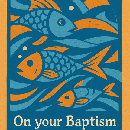 On Your Baptism (Fish) - Standard Card