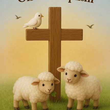 On Your Baptism (Lambs with Cross) - Standard Card