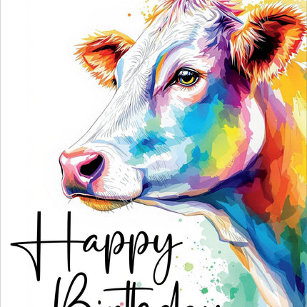 Happy Birthday (Cow) - Standard Card