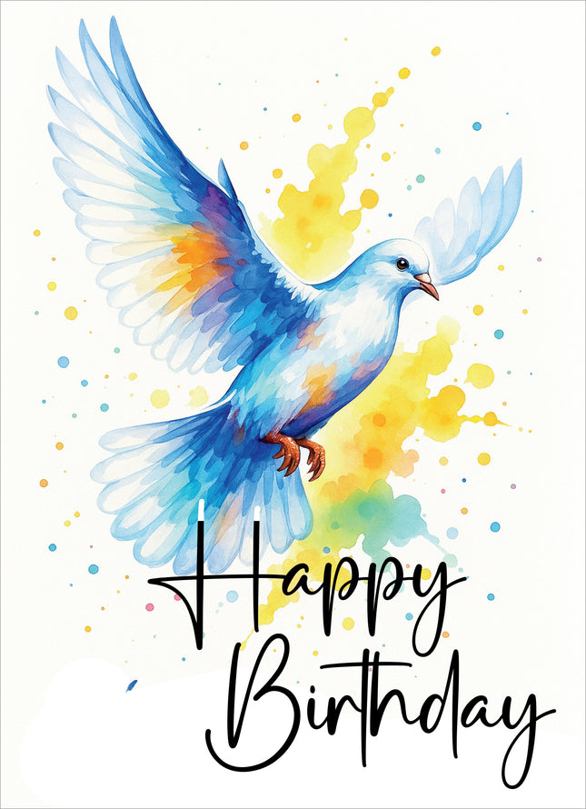 Happy Birthday (Dove) - Standard Card