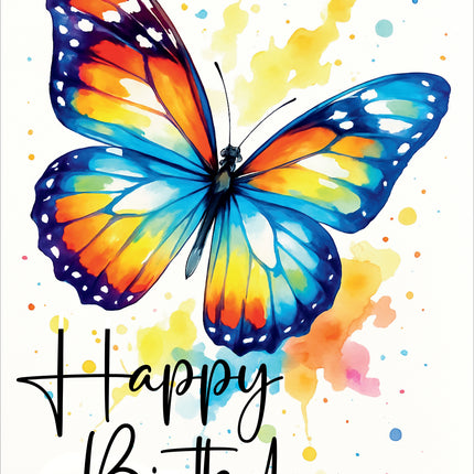 Happy Birthday (Butterfly) - Standard Card