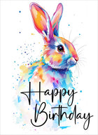 Happy Birthday (Rabbit) - Standard Card