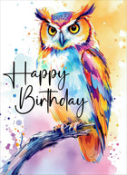 Happy Birthday (Owl) - Standard Card