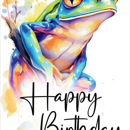 Happy Birthday (Frog) - Standard Card