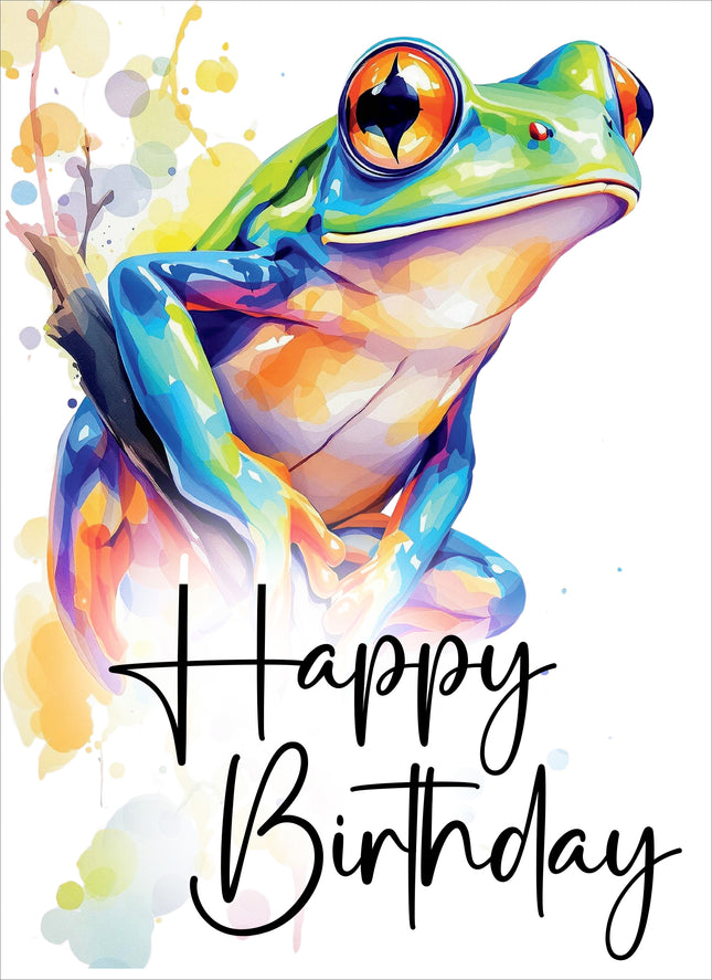 Happy Birthday (Frog) - Standard Card