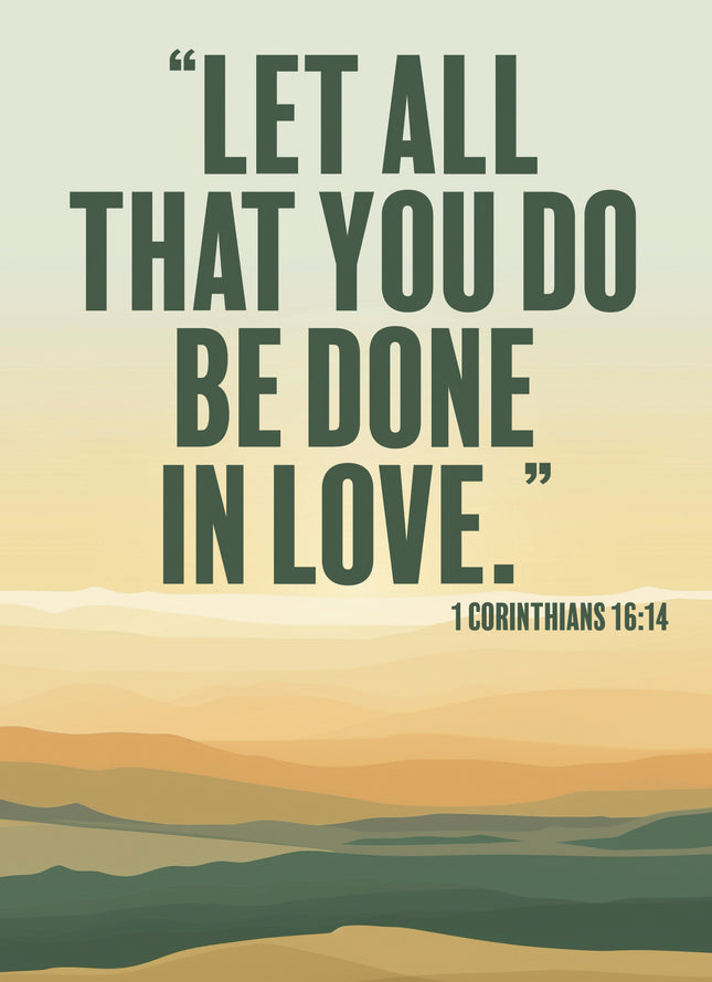 Everyday Prayers (Let All That You Do) - Standard Card