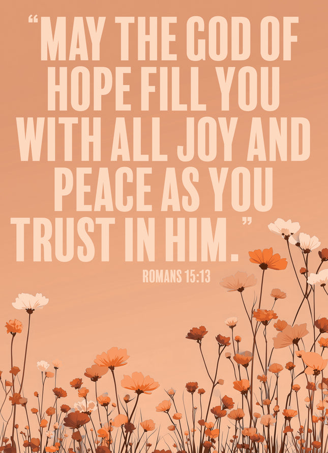 Everyday Prayers (May The God Of Hope) - Standard Card