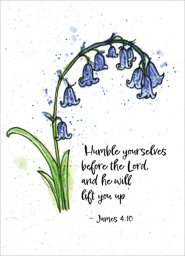 Floral Blessings (Bluebell) - Standard Card