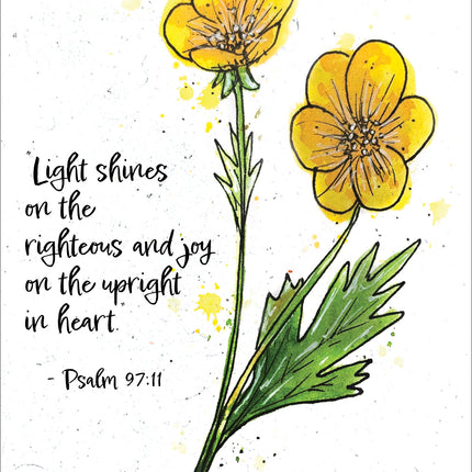 Floral Blessings (Buttercup) - Standard Card