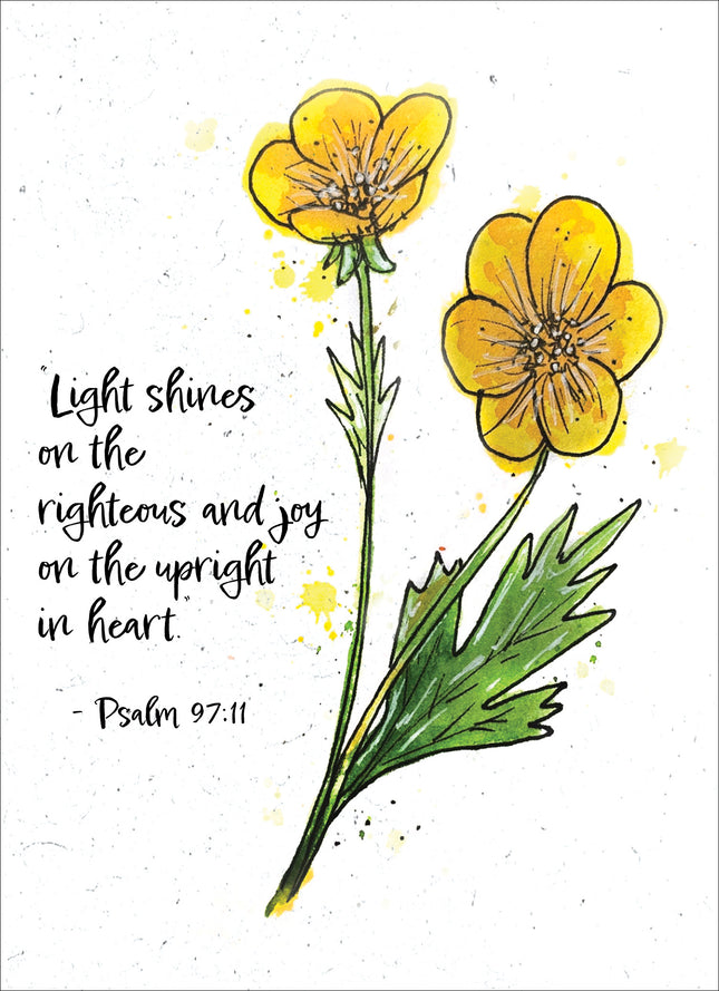 Floral Blessings (Buttercup) - Standard Card