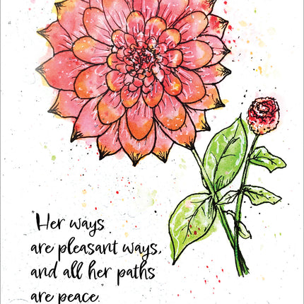 Floral Blessings (Chrysanthemum) - Standard Card