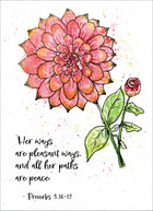 Floral Blessings (Chrysanthemum) - Standard Card
