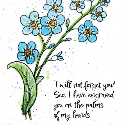Floral Blessings (Forget-Me-Not) - Standard Card