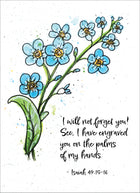 Floral Blessings (Forget-Me-Not) - Standard Card