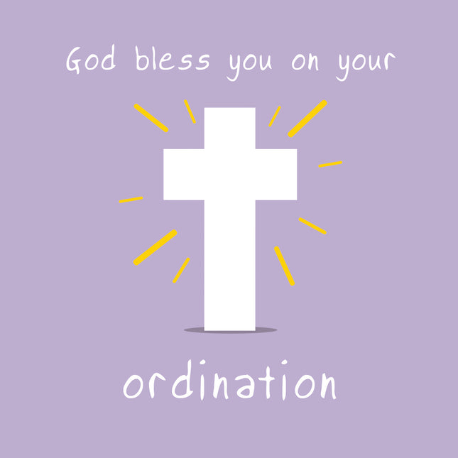 Ordination (Cross) - Standard Card