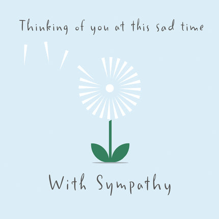 With Sympathy (Dandelion) - Standard Card