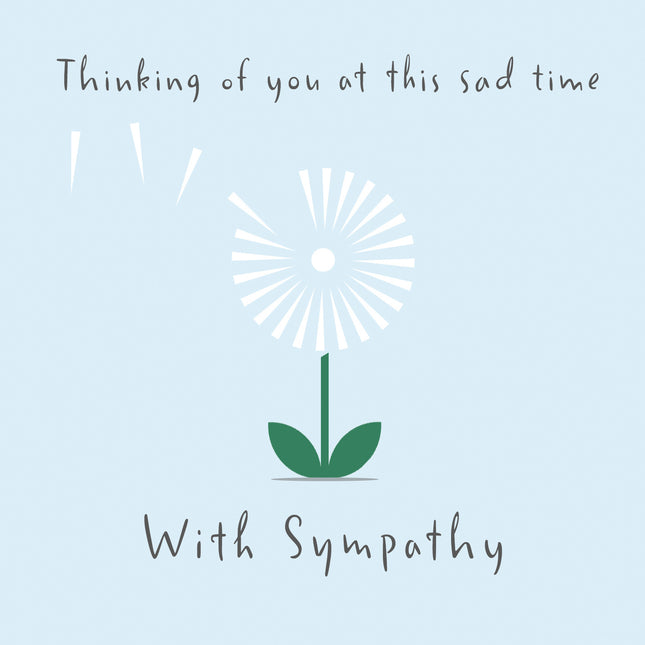 With Sympathy (Dandelion) - Standard Card