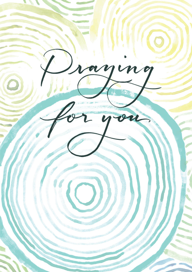 Praying For You - Circles - Std Card Textured 6pk