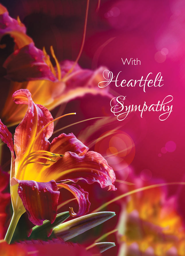 With Heartfelt Sympathy - May the peace of God surround you at this time of sadness