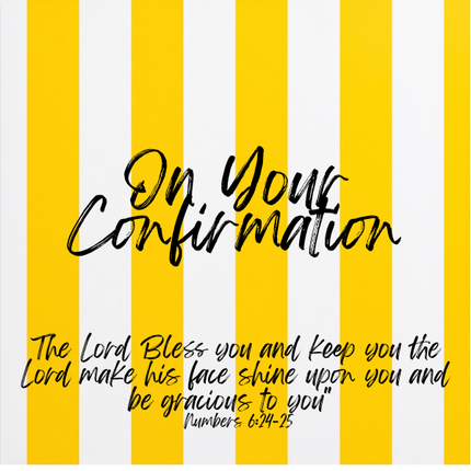 On Your Confirmation- Square Card