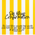 On Your Confirmation- Square Card