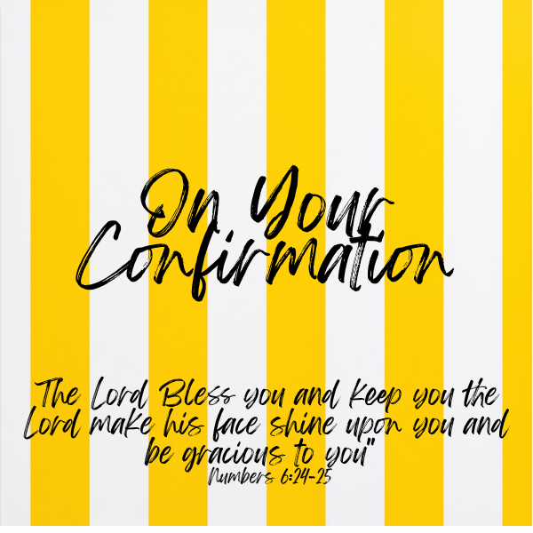 On Your Confirmation- Square Card