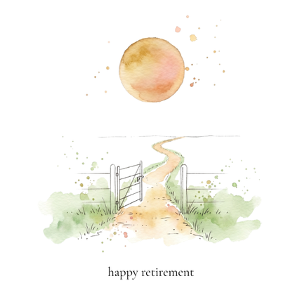 Happy retirement- Square Card
