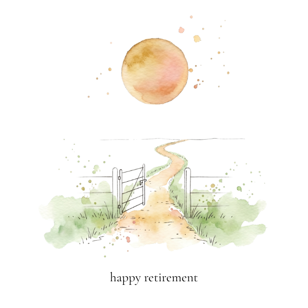 Happy retirement- Square Card