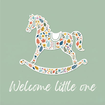 Welcome little one- Square Card