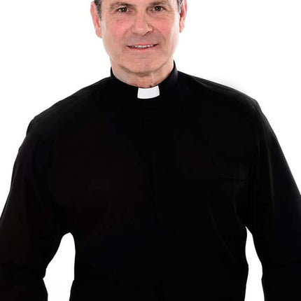 1.25 inch tunnel collar clerical shirt