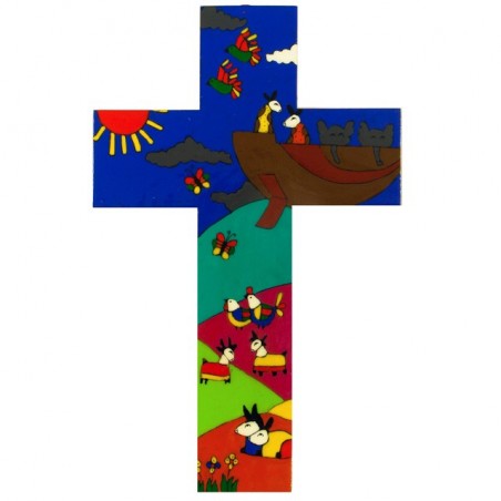 Noah's Ark Wooden Cross