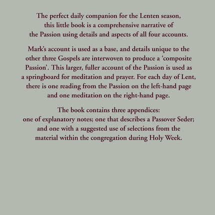 Praying The Passion - back cover