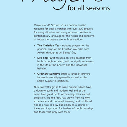 Prayers For All Seasons Book 2 - Front Cover - back cover