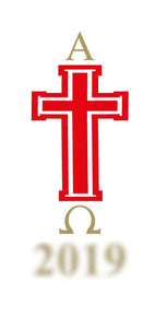 Candle Transfer - Red And White Cross