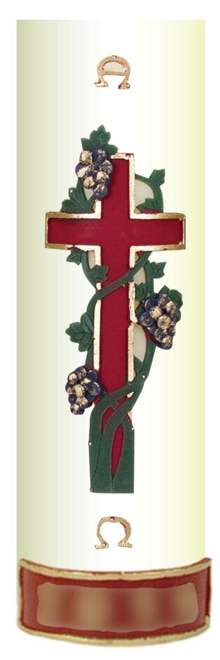 Red Cross With Green Twine Wax Relief