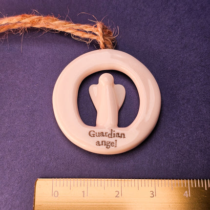 Cut-Out Porcelain Hanging Angel